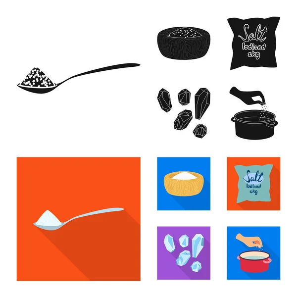 Vektorillustration av matlagning och havet logotyp. Uppsättning av matlagning och bakning vektor ikonen för lager. — Stock vektor