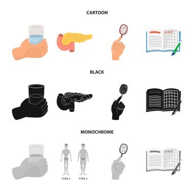 Diyet ve tedavi işareti yalıtılmış nesne. Diyet ve ilaç hisse senedi simgesi için web topluluğu.