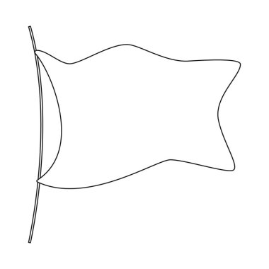 Bayrak ve perde işareti yalıtılmış nesne. Bayrak ve ayağı hisse senedi simgesi için web topluluğu.