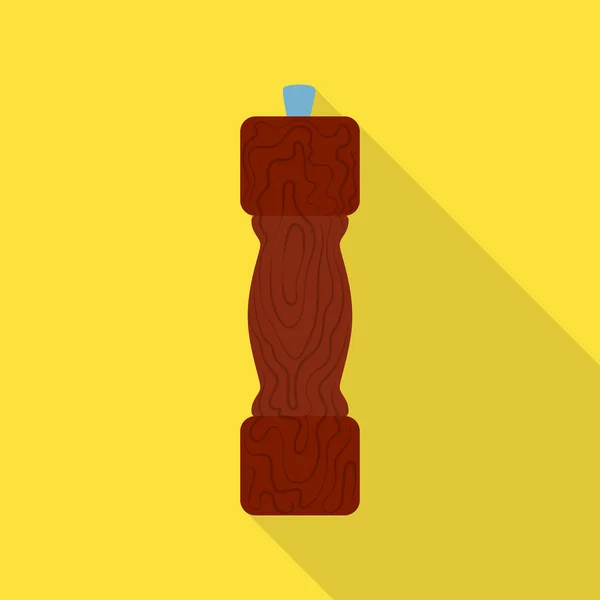 Diseño vectorial de la bodega de sal y el logotipo de condimento. Set de salero y símbolo de stock de madera para web . — Archivo Imágenes Vectoriales