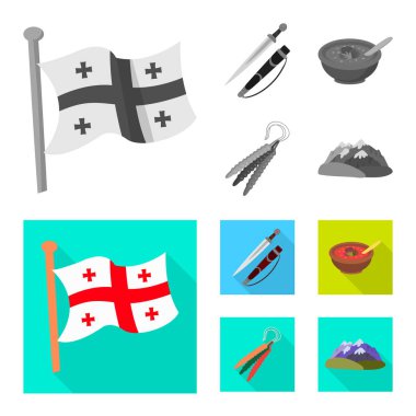 Kültür ve gezi simge vektör tasarımı. Kültür ve özgünlük hisse senedi vektör çizim seti.