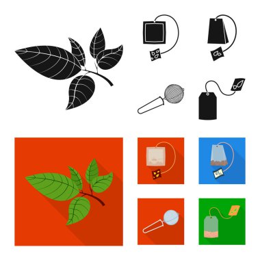 Sağlıklı ve çiçek işareti vektör tasarımı. Sağlıklı ve degrade hisse senedi vektör çizim seti.