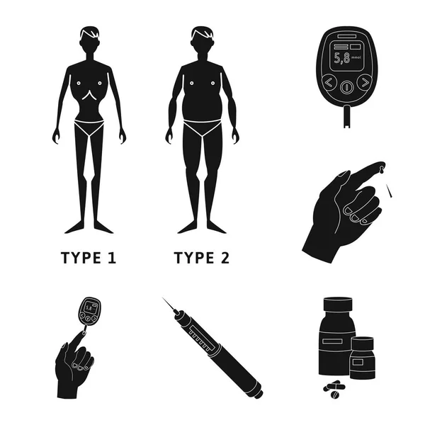 Vektorillustration Des Gesundheitswesens Und Der Medizin Sammlung Von Gesundheits Und — Stockvektor