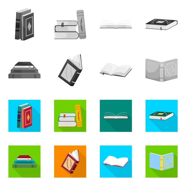 Diseño vectorial del icono de formación y portada. Colección de formación y librería icono vectorial para stock . — Vector de stock