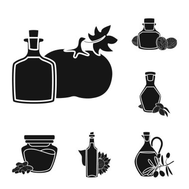 Petrol ve tarım simge vektör tasarımı. Petrol topluluğu ve hisse senedi için cam vektör simgesi.