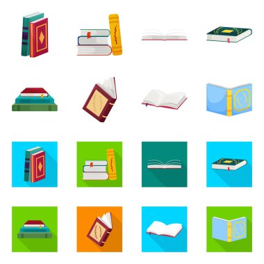 Eğitim ve kapak logosu yalıtılmış nesne. Eğitim ve kitabevi hisse senedi simgesi için web topluluğu.