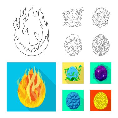 Hayvan ve tarih öncesi işareti yalıtılmış nesne. Hisse senedi için hayvan ve sevimli vektör simge kümesi.