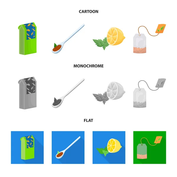 Vector ontwerp van gezonde en florale logo. Aantal gezonde en kleurovergang vector pictogram voor voorraad. — Stockvector