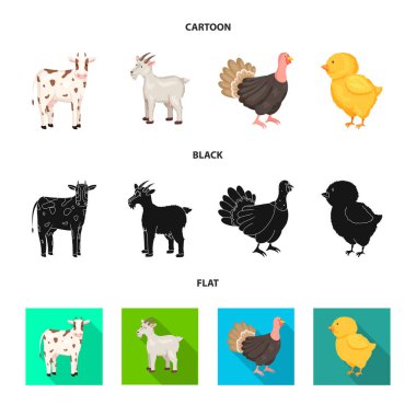 Üreme ve mutfak logosu yalıtılmış nesne. Set ıslahının ve organik hisse senedi için vektör simgesi.