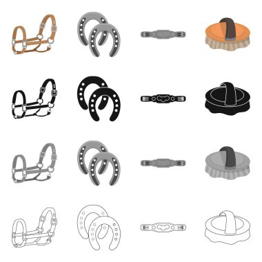 Vektör tasarım ekipman ve iz sürme. Ekipman ve rekabet stok vektör çizim topluluğu.