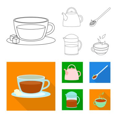 Sağlıklı ve çiçek simgesi yalıtılmış nesne. Hisse senedi için sağlıklı ve degrade vektör simge kümesi.