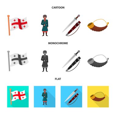 Kültür ve gezi logo vektör tasarımı. Kültür ve özgünlük hisse senedi vektör çizim seti.