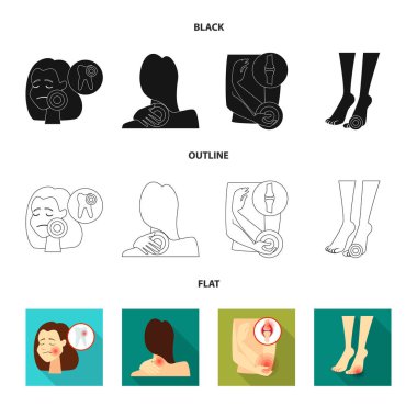 Hastane ve işleme simge vektör Illustration. Hastane ve yardım hisse senedi simgesi için web topluluğu.