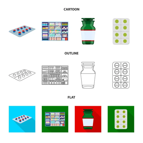 Векторний дизайн роздрібної торгівлі та символу охорони здоров'я. Набір символів роздрібної торгівлі та оздоровлення для Інтернету . — стоковий вектор
