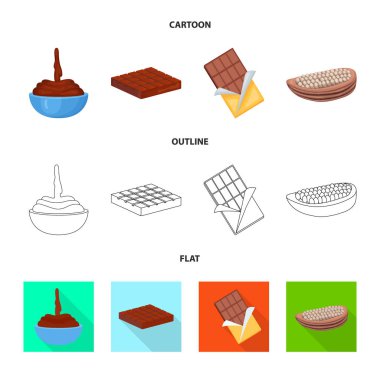 Gıda ve nefis simge vektör tasarımı. Gıda ve hisse senedi için kahverengi vektör simge kümesi.
