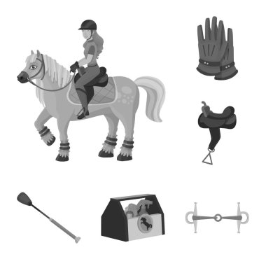 Irk ve at işareti yalıtılmış nesne. Yarış ve hisse senedi vektör çizim yarış.