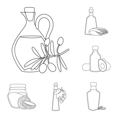 Sağlıklı ve sebze sembolü yalıtılmış nesne. Sağlıklı kümesi ve hisse senedi için organik vektör simgesi.