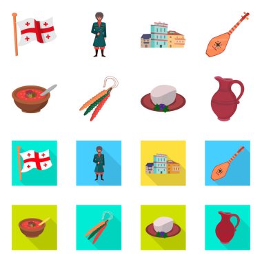 Kültür ve gezi işareti vektör tasarımı. Hisse senedi için kültür ve özgünlük vektör simge kümesi.