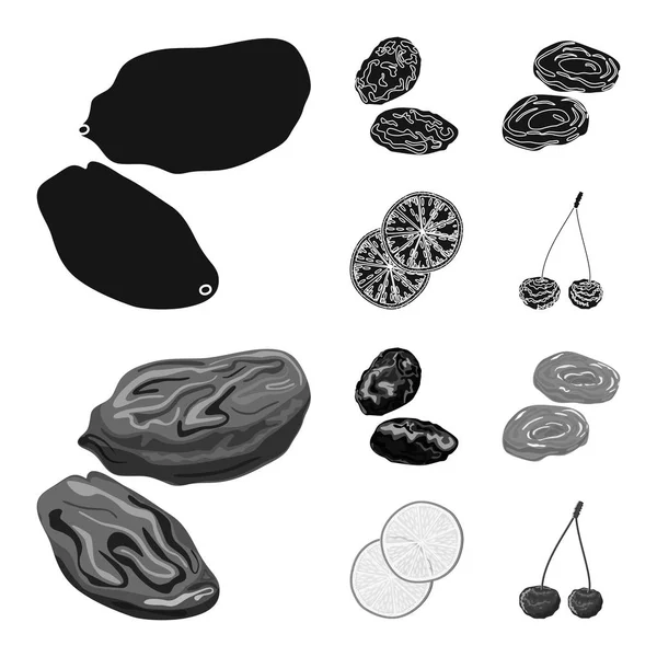 Gıda ve ham işareti vektör çizimi. Gıda ve doğa hisse senedi vektör çizim seti.