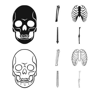 Tıp ve klinik logo vektör Illustration. İlaç ve tıbbi hisse senedi simgesi web için set.