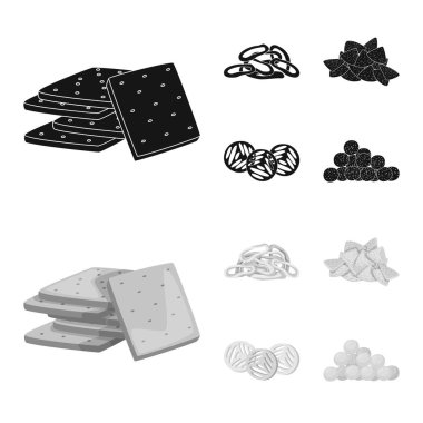 Oktoberfest ve bar logosu yalıtılmış nesne. Oktoberfest ve hisse senedi vektör çizim pişirme koleksiyonu.