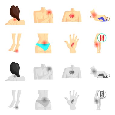 Hastane ve işleme simge vektör tasarımı. Hastane ayarla ve hisse senedi simgesi web için yardım.