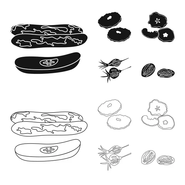 Gıda ve ham işareti vektör tasarımı. Gıda ve doğa hisse senedi simgesi için web topluluğu.