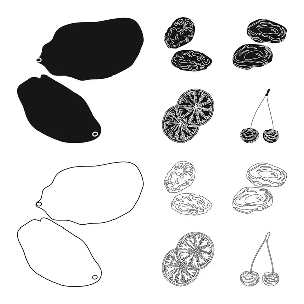 Gıda ve ham logo vektör çizimi. Gıda ve doğa hisse senedi vektör çizim topluluğu.