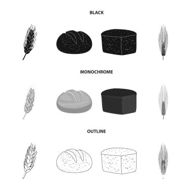 Yalıtılmış nesne tarım ve tarım sembolü. Hisse senedi için Tarım ve bitki vektör simge kümesi.
