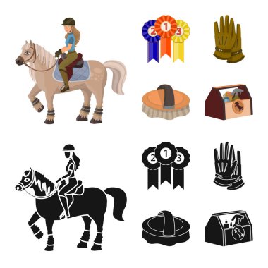 Vektör tasarım ekipman ve logo sürme. Ekipman ve rekabet stok vektör çizim seti.