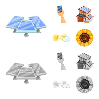 Yenilik ve teknoloji simge vektör tasarımı. Yenilik ve doğa hisse senedi simgesi için web topluluğu.