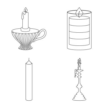 Kaynak ve töreni simge vektör tasarımı. Kaynak ve yangın hisse senedi vektör çizim topluluğu.