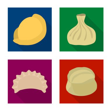 Ürün ve pişirme işareti vektör Illustration. Ürünler ve hisse senedi için meze vektör simge kümesi.