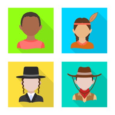 Ulus ve yarış işareti yalıtılmış nesne. Ulus ve Kullanıcı hisse senedi vektör çizim seti.