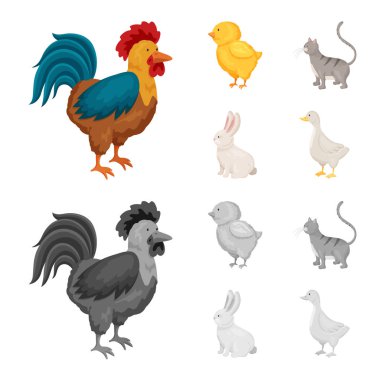 Üreme ve mutfak logosu yalıtılmış nesne. Koleksiyon ıslahının ve organik hisse senedi vektör çizim.