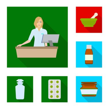 Hastane ve yardım logo vektör tasarımı. Hastane ve sağlık hisse senedi vektör çizim koleksiyonu.