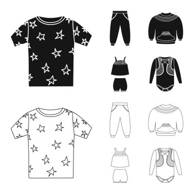 İşareti moda ve giysi tasarımı vektör. Moda ve pamuk stok vektör çizim topluluğu.