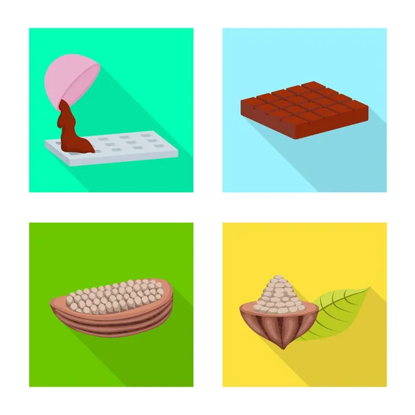 Ilustración vectorial de tratar y el icono del producto. Conjunto de tratar y delicioso icono de vector para la acción . — Vector de stock