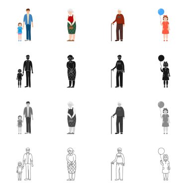 Karakter ve avatar simge yalıtılmış nesne. Karakter ve portre hisse senedi simgesi için web topluluğu.