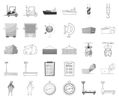 Yalıtılmış nesne mal ve kargo simgesi. Ürünler ve ambar hisse senedi simgesi için web topluluğu.