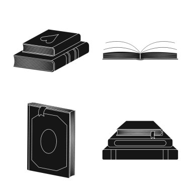 Vektör Illustration şekil ve bilgi işareti. İllüstrasyon ve kitabevi hisse senedi vektör çizim koleksiyonu.