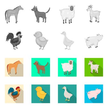 Üreme ve mutfak logosu yalıtılmış nesne. Koleksiyon ıslahının ve organik hisse senedi vektör çizim.