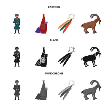 Kültür ve gezi işareti vektör çizimi. Hisse senedi için kültür ve özgünlük vektör simge kümesi.