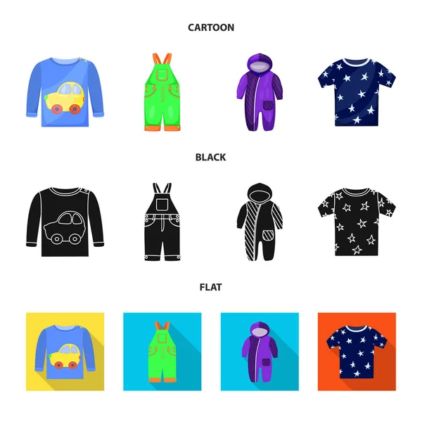 Ilustração vetorial do logotipo da moda e do vestuário. Coleção de moda e algodão símbolo de estoque para web . —  Vetores de Stock