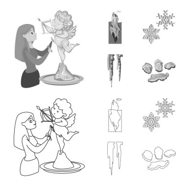 Doku ve donmuş simge vektör çizimi. Doku ve hisse senedi için şeffaf vektör ikon koleksiyonu.