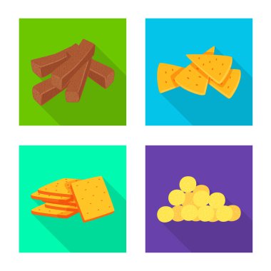 Oktoberfest ve bar simge vektör Illustration. Oktoberfest ve hisse senedi vektör çizim pişirme.