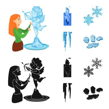 Doku ve donmuş simge vektör çizimi. Doku ve hisse senedi için şeffaf vektör ikon koleksiyonu.