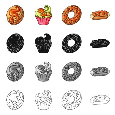 Şekerleme ve mutfak logo yalıtılmış nesne. Şekerleme ve ürün hisse senedi simgesi için web topluluğu.