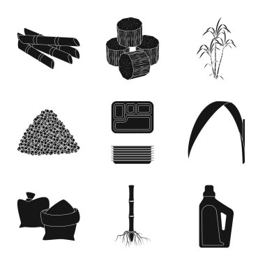 Sukroz ve teknoloji logo vektör Illustration. Sukroz ve baston hisse senedi simgesi için web topluluğu.