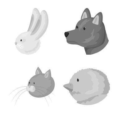 Kırsal ve homestead logosu yalıtılmış nesne. Kırsal ve hisse senedi vektör çizim ıslahı koleksiyonu.